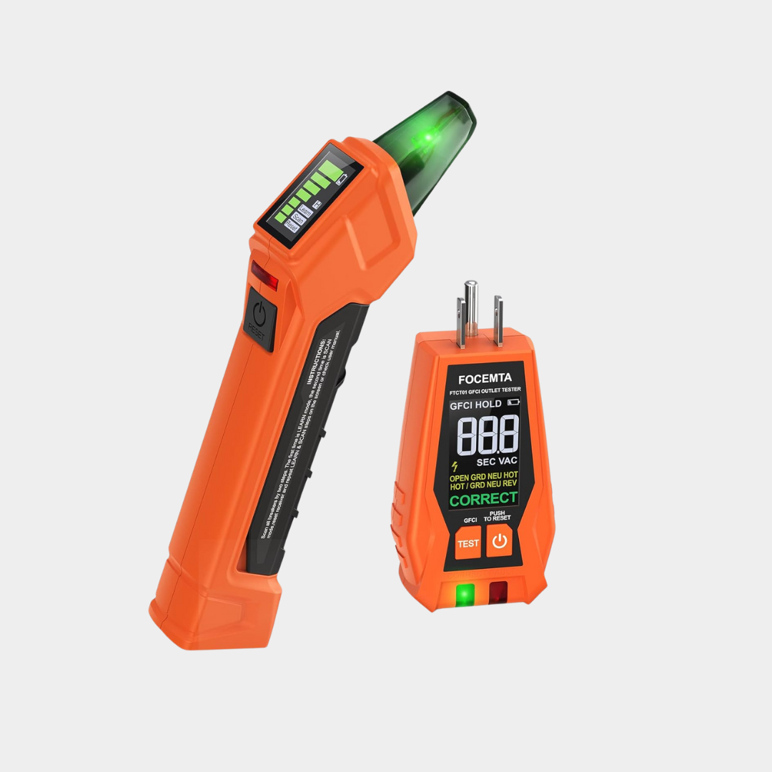Circuit Breaker Finder & GFCI Outlet Tester with Digital LCD Display