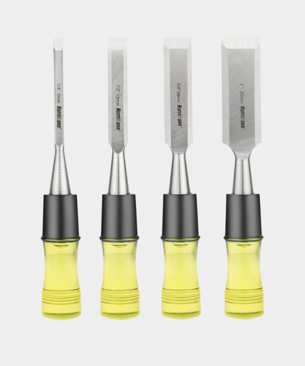 HURRICANE 4 Piece Wood Chisel Set for Woodworking