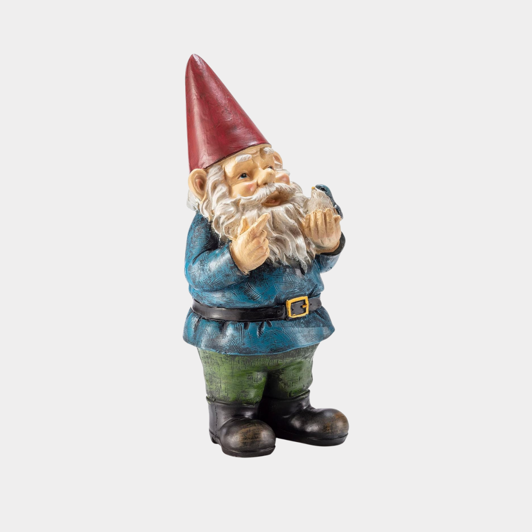Alpine Corporation 12" Tall Outdoor Garden Gnome