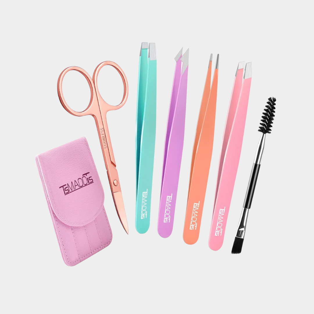 TsMADDTs 6 PCS Tweezers Set for Women